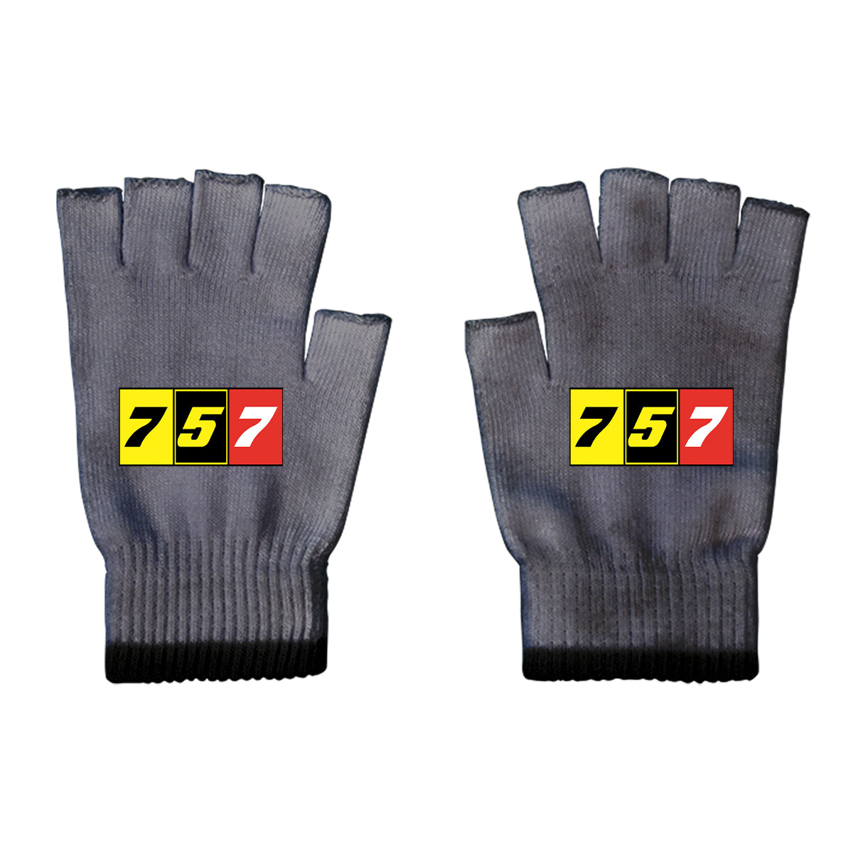 Flat Colourful 757 Designed Cut Gloves