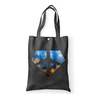 Thumbnail for Supermen of The Skies (Sunrise) Designed Tote Bags