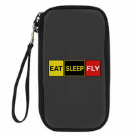 Thumbnail for Eat Sleep Fly (Colourful) Designed Travel Cases & Wallets
