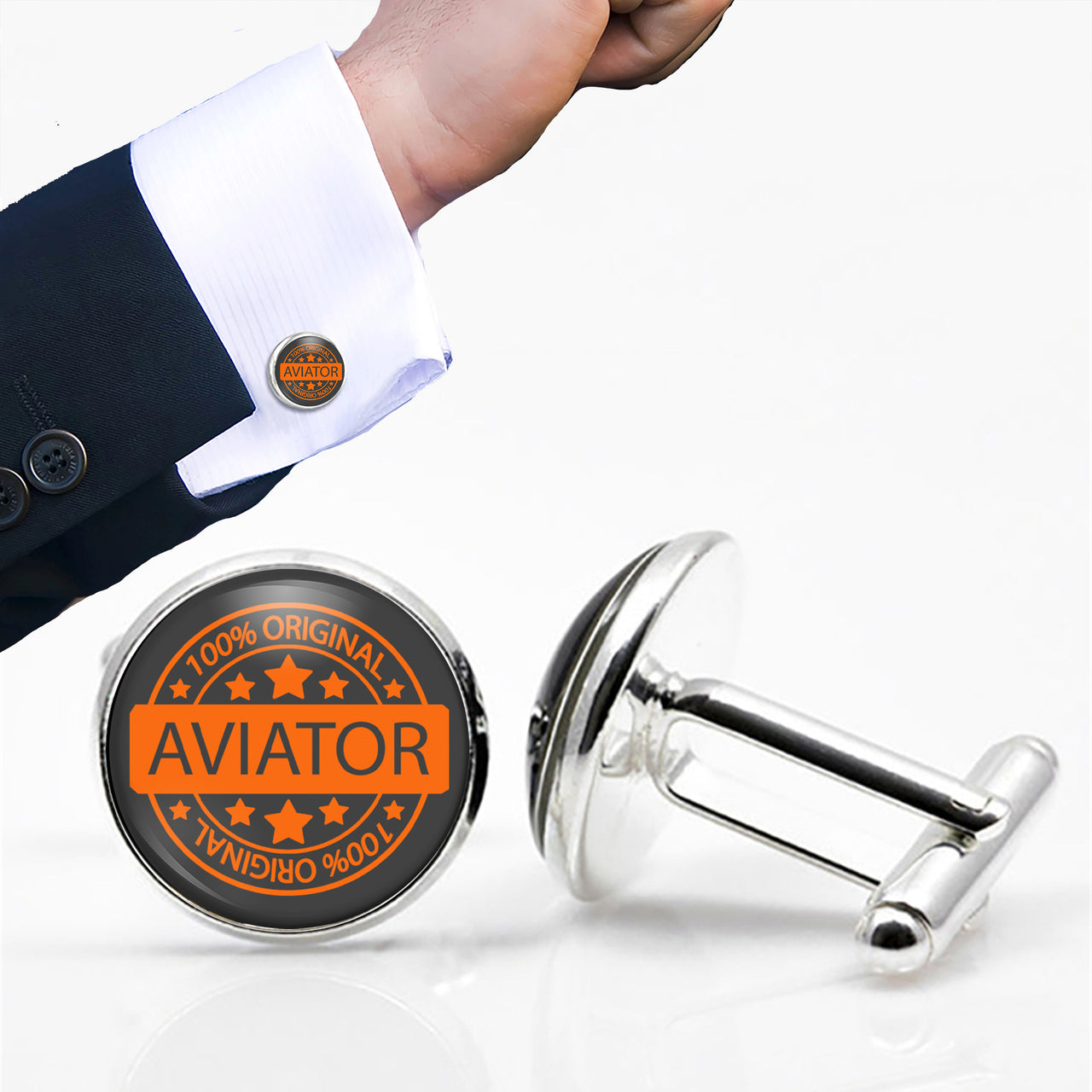 100 Original Aviator Designed Cuff Links