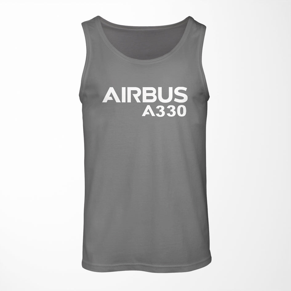 Airbus A330 & Text Designed Tank Tops