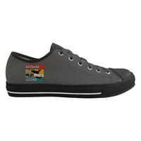 Thumbnail for Husband & Dad & Pilot & Legend Designed Canvas Shoes (Men)