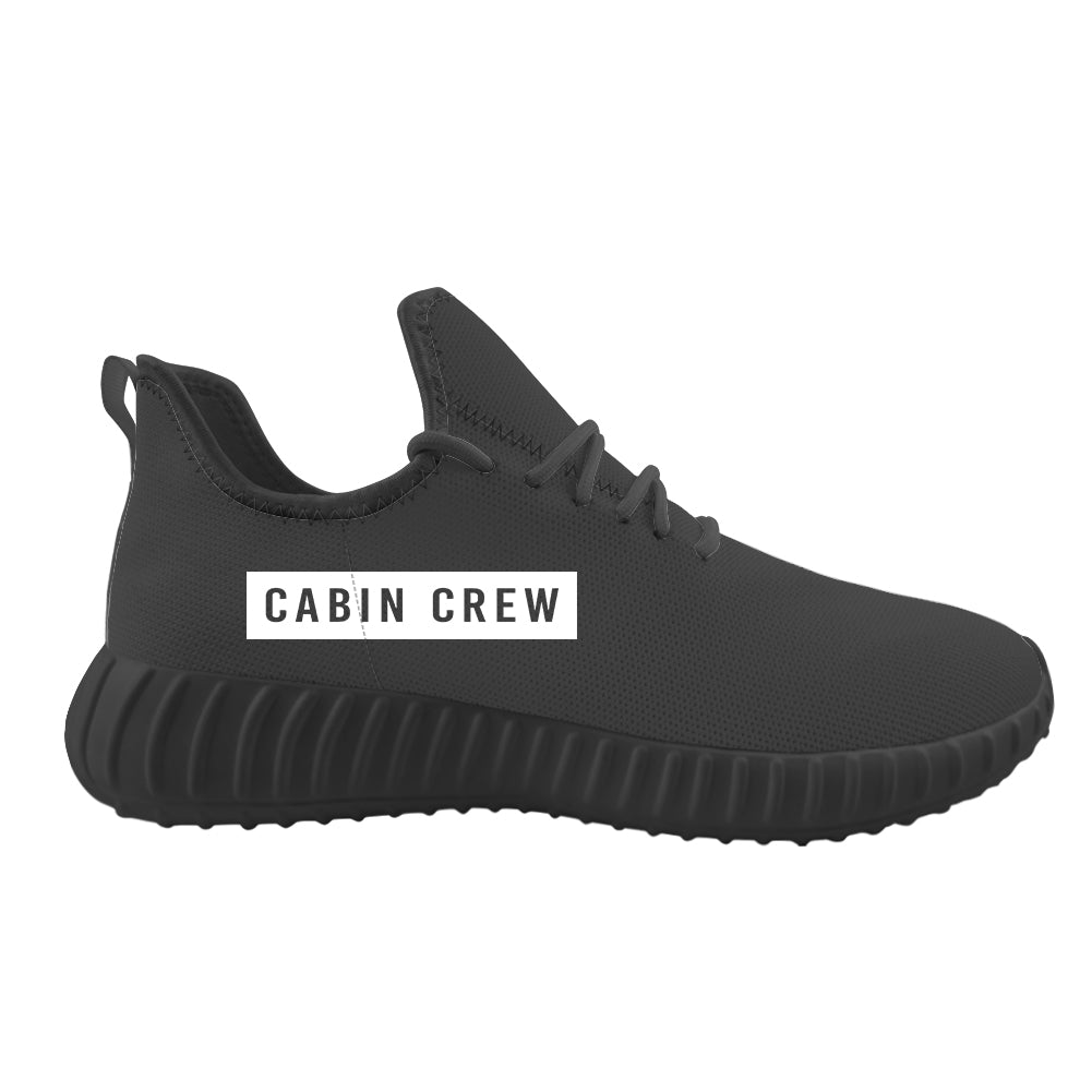 Cabin Crew Text Designed Sport Sneakers & Shoes (MEN)