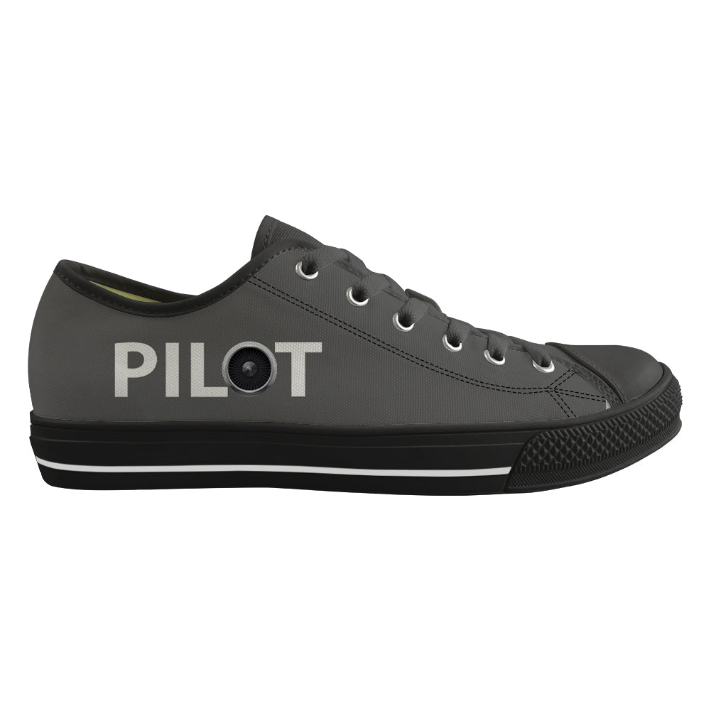 Pilot & Jet Engine Designed Canvas Shoes (Women)