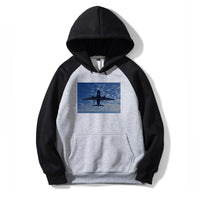 Thumbnail for Airplane From Below Designed Colourful Hoodies