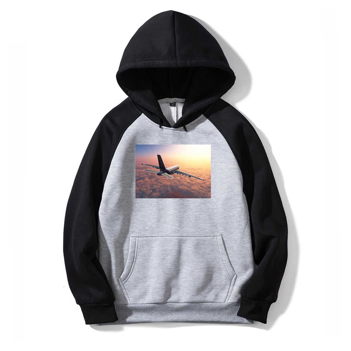 Super Cruising Airbus A380 over Clouds Designed Colourful Hoodies
