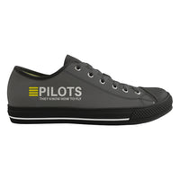 Thumbnail for Pilots They Know How To Fly Designed Canvas Shoes (Men)