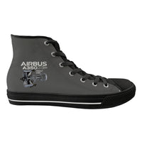 Thumbnail for Airbus A350 & Trent Wxb Engine Designed Long Canvas Shoes (Women)