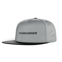Thumbnail for Bombardier & Text Designed Snapback Caps & Hats
