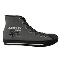 Thumbnail for Airbus A380 & Trent 900 Engine Designed Long Canvas Shoes (Women)