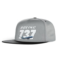 Thumbnail for Super Boeing 737+Text Designed Snapback Caps & Hats