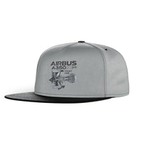 Thumbnail for Airbus A350 & Trent Wxb Engine Designed Snapback Caps & Hats