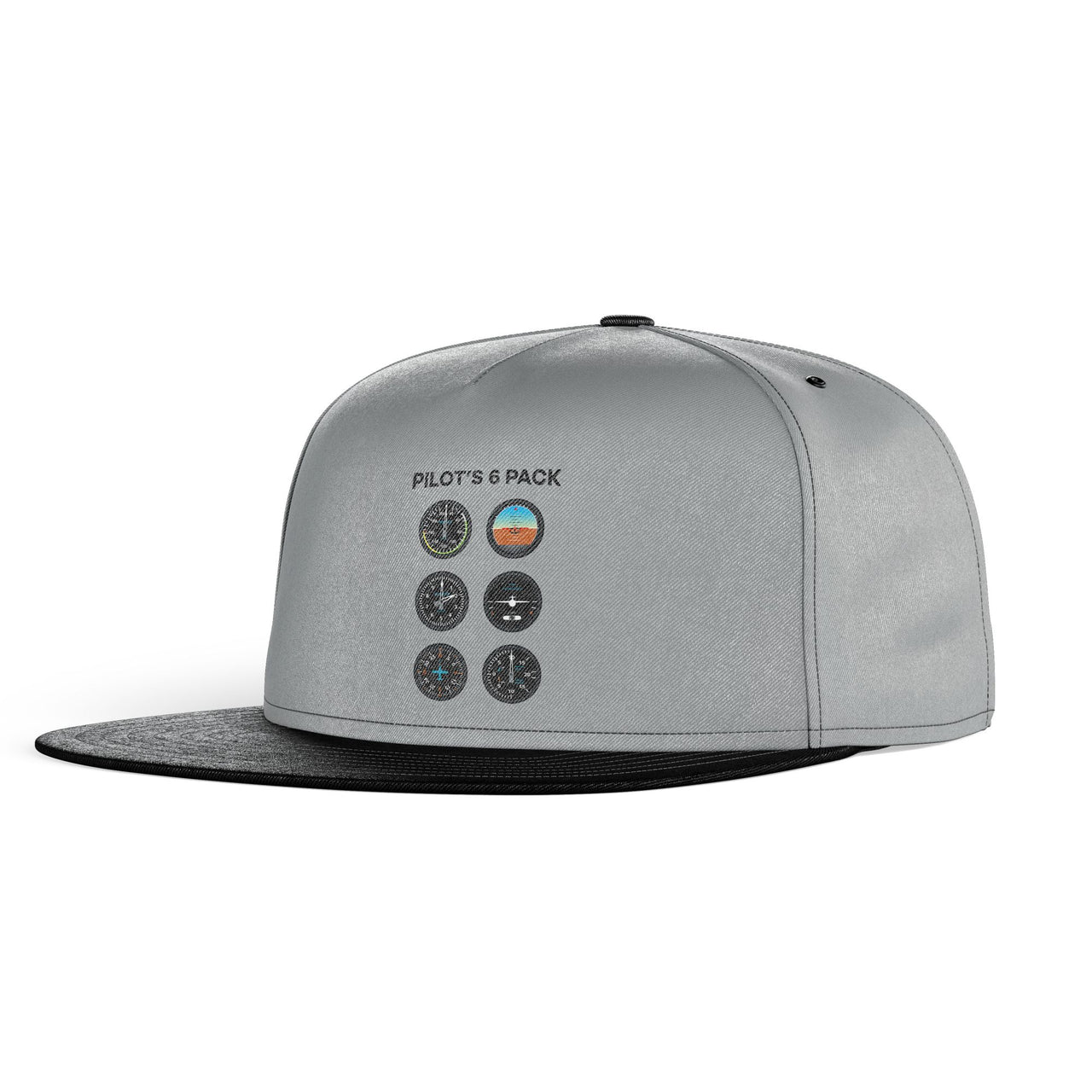 Pilot's 6 Pack Designed Snapback Caps & Hats