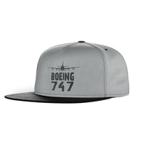 Thumbnail for Boeing 747 & Plane Designed Snapback Caps & Hats