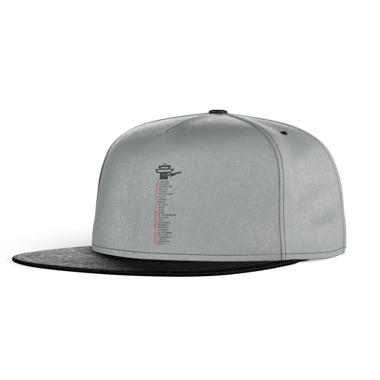 Aviation Alphabet Designed Snapback Caps & Hats