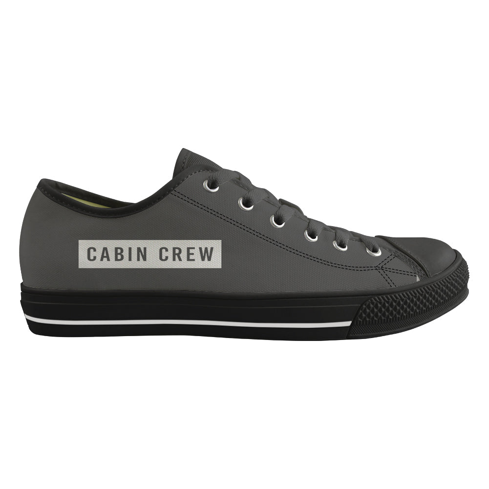 Cabin Crew Text Designed Canvas Shoes (Women)