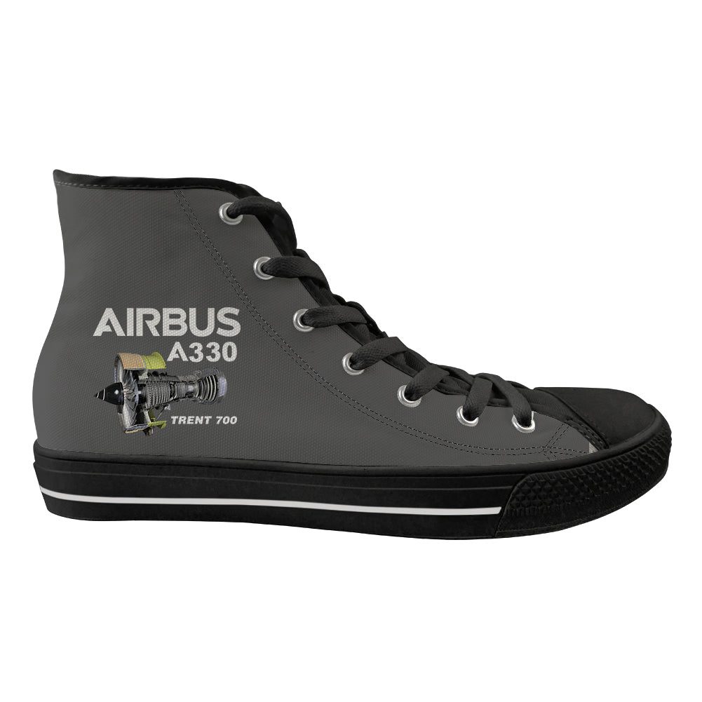 Airbus A330 & Trent 700 Engine Designed Long Canvas Shoes (Men)