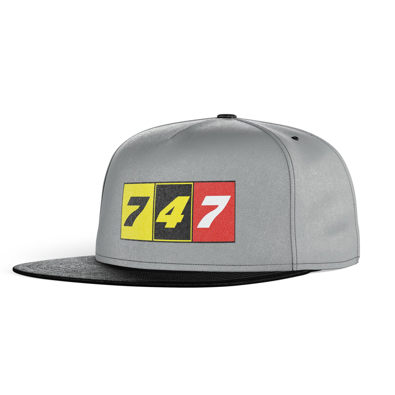 Flat Colourful 747 Designed Snapback Caps & Hats