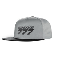 Thumbnail for Boeing 777 & Text Designed Snapback Caps & Hats
