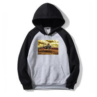Thumbnail for Fighting Falcon F35 at Airbase Designed Colourful Hoodies