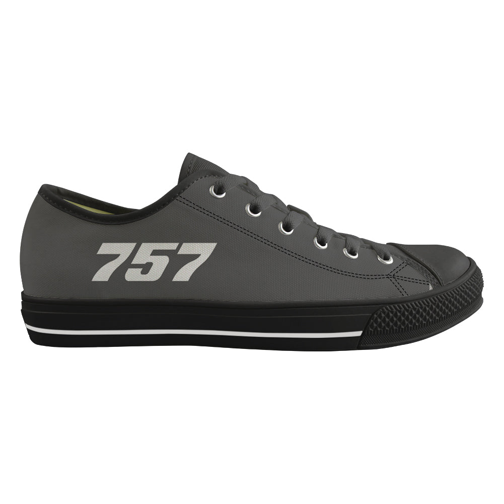 757 Flat Text Designed Canvas Shoes (Men)