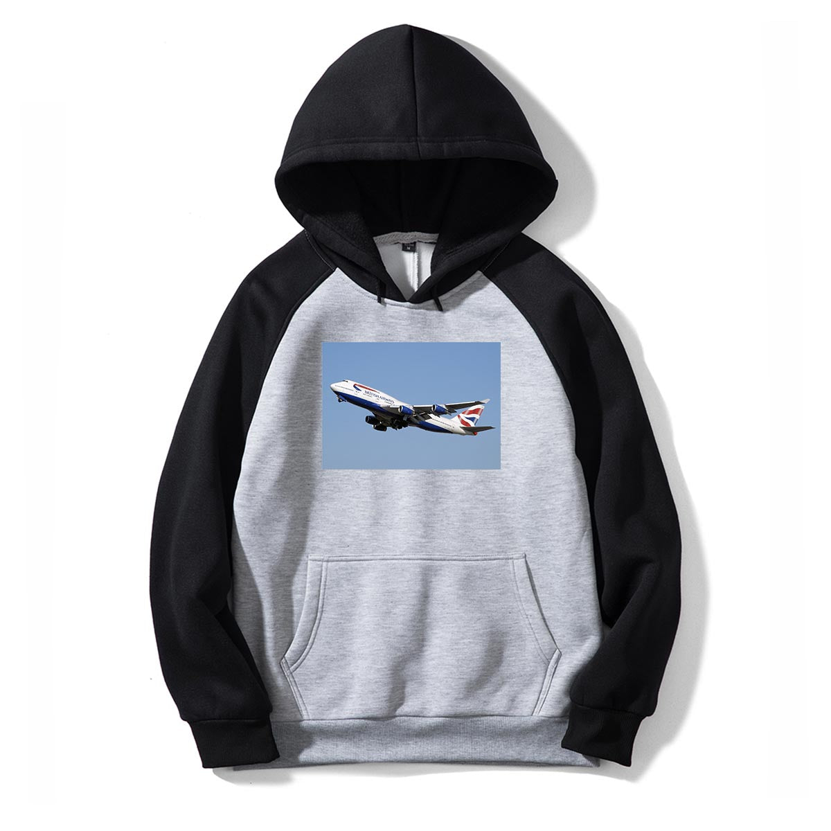 Departing British Airways Boeing 747 Designed Colourful Hoodies