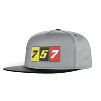 Thumbnail for Flat Colourful 757 Designed Snapback Caps & Hats