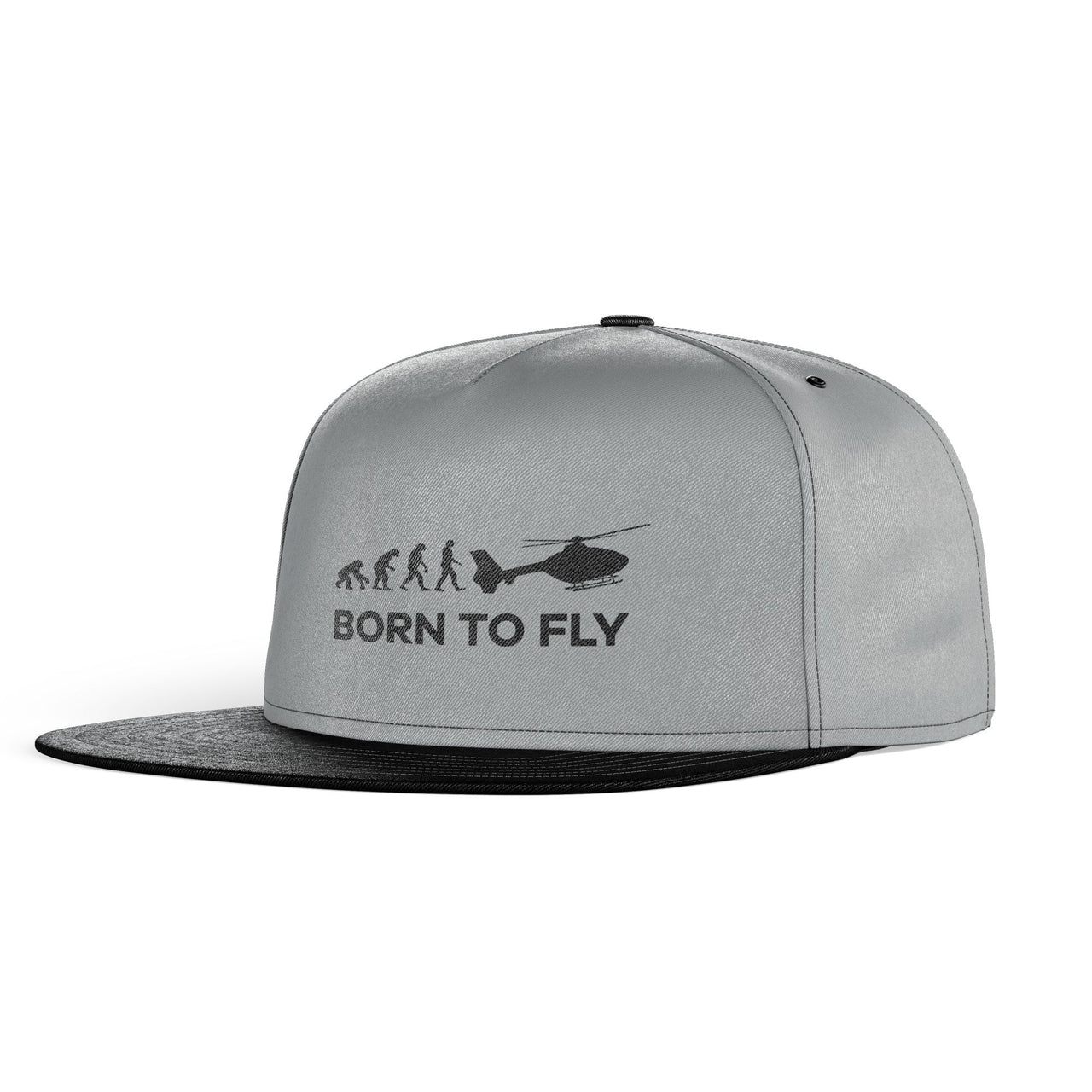 Born To Fly Helicopter Designed Snapback Caps & Hats