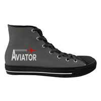 Thumbnail for Aviator Designed Long Canvas Shoes (Women)