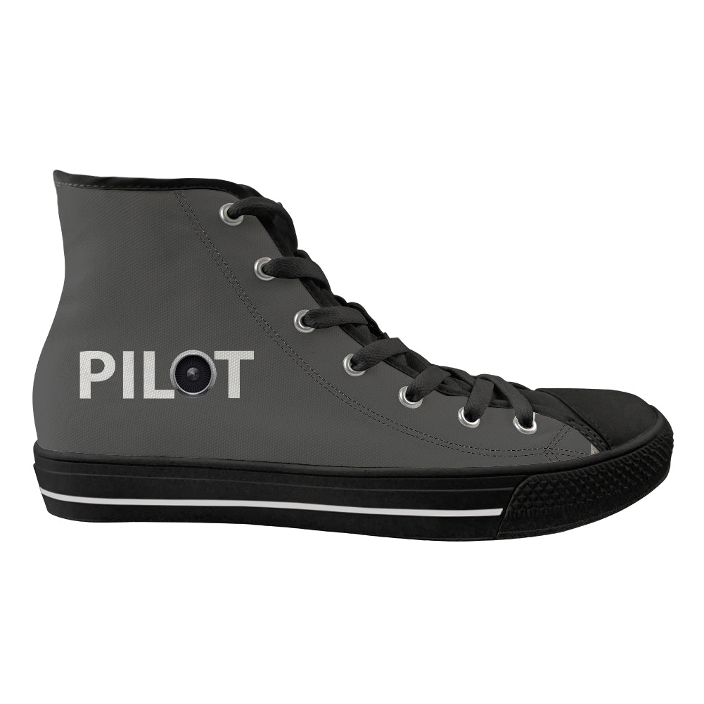 Pilot & Jet Engine Designed Long Canvas Shoes (Women)