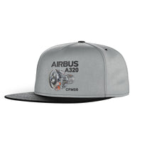 Thumbnail for Airbus A320 & CFM56 Engine Designed Snapback Caps & Hats