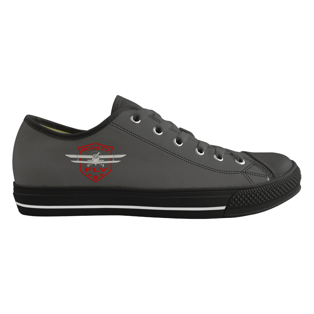 Born To Fly Designed Designed Canvas Shoes (Men)