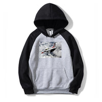 Thumbnail for US Air Force Show Fighter Jet 16 Designed Colourful Hoodies