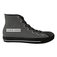 Thumbnail for Cabin Crew Text Designed Long Canvas Shoes (Women)
