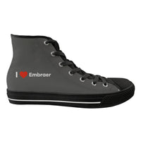 Thumbnail for I Love Embraer Designed Long Canvas Shoes (Men)