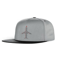 Thumbnail for Airplane Shape Aviation Alphabet Designed Snapback Caps & Hats