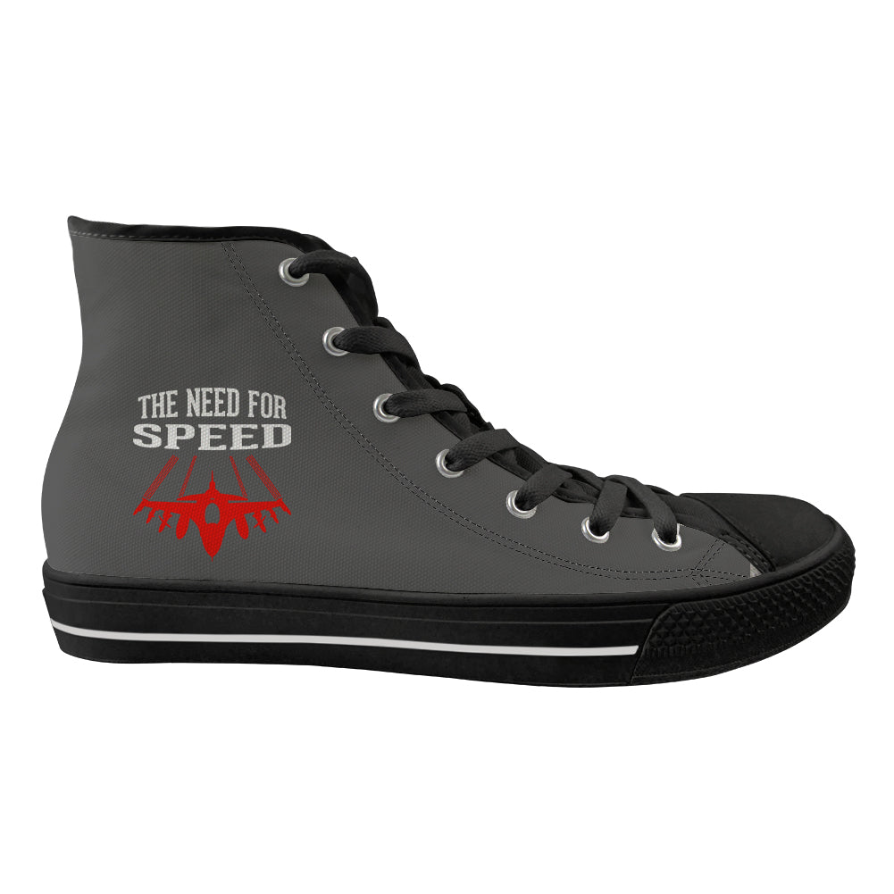 The Need For Speed Designed Long Canvas Shoes (Women)