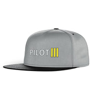 Thumbnail for Pilot & Stripes (3 Lines) Designed Snapback Caps & Hats