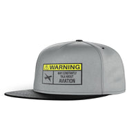 Thumbnail for Warning May Constantly Talk About Aviation Designed Snapback Caps & Hats