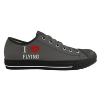 Thumbnail for I Love Flying Designed Canvas Shoes (Men)
