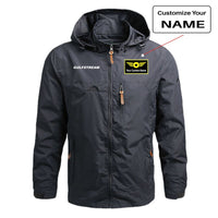 Thumbnail for Gulfstream & Text Designed Thin Stylish Jackets