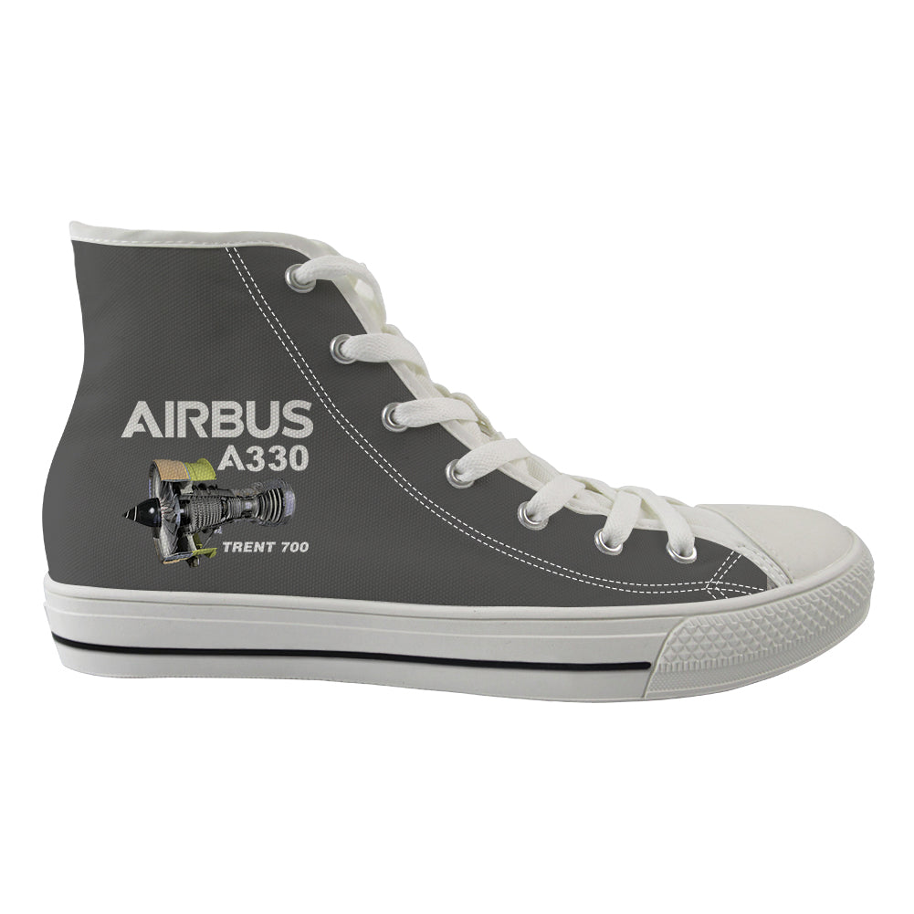 Airbus A330 & Trent 700 Engine Designed Long Canvas Shoes (Men)