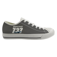 Thumbnail for Super Boeing 737+Text Designed Canvas Shoes (Women)