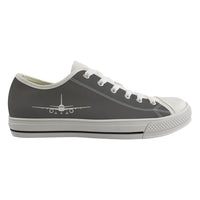 Thumbnail for Boeing 757 Silhouette Designed Canvas Shoes (Women)