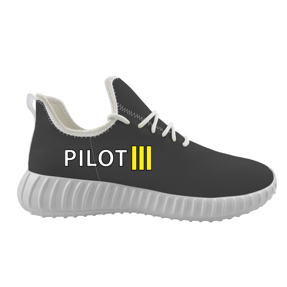 Pilot & Stripes (3 Lines) Designed Sport Sneakers & Shoes (MEN)