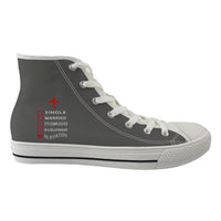 Thumbnail for In Aviation Designed Long Canvas Shoes (Men)