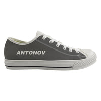Thumbnail for Antonov & Text Designed Canvas Shoes (Men)
