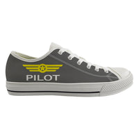 Thumbnail for Pilot & Badge Designed Canvas Shoes (Men)