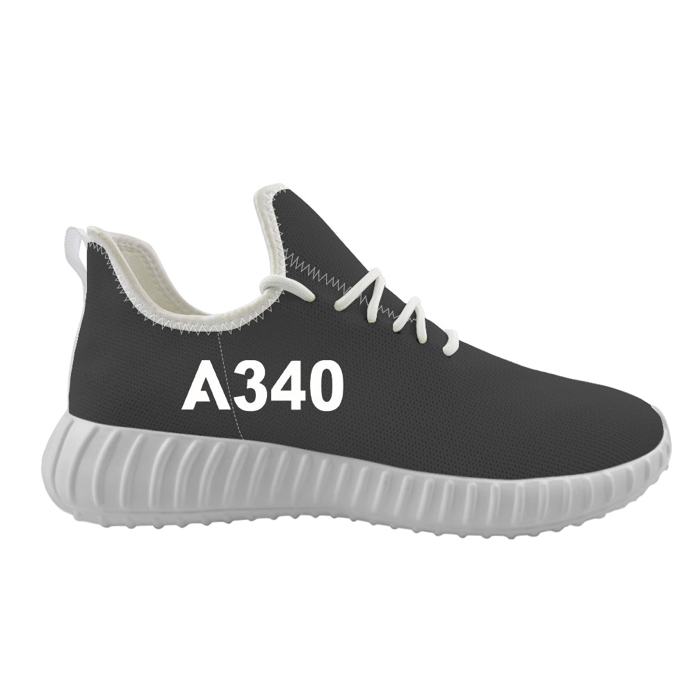 A340 Flat Text Designed Sport Sneakers & Shoes (MEN)