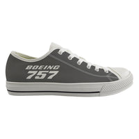 Thumbnail for Boeing 757 & Text Designed Canvas Shoes (Women)